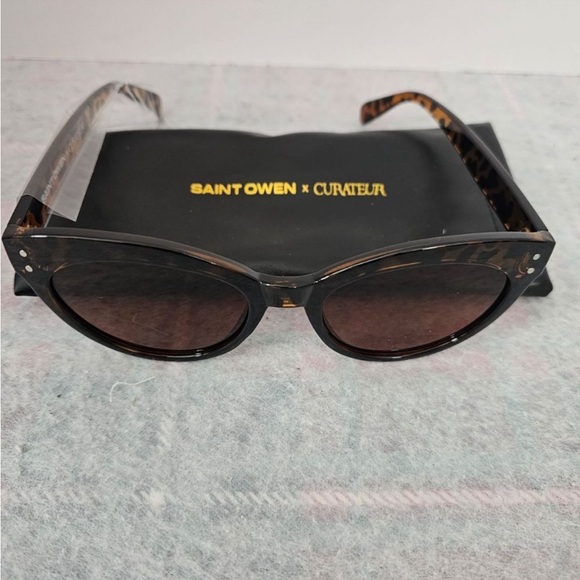 ST OWEN X CURATEUR WYLDE TORTOISE SHELL SUNGLASSES NEW - Picture 4 of 5